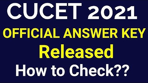 CUCET answer key 2021/CUCET latest news 2021/Cutn answer key/how to check CUCET answer key tamil