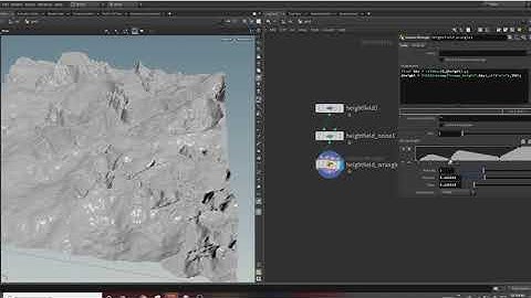 houdini terrain - remap heightfield - @height