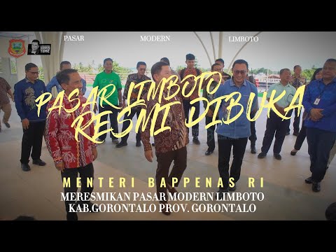 Menteri Bappenas RI Meresmikan ''Pasar Modern Limboto''