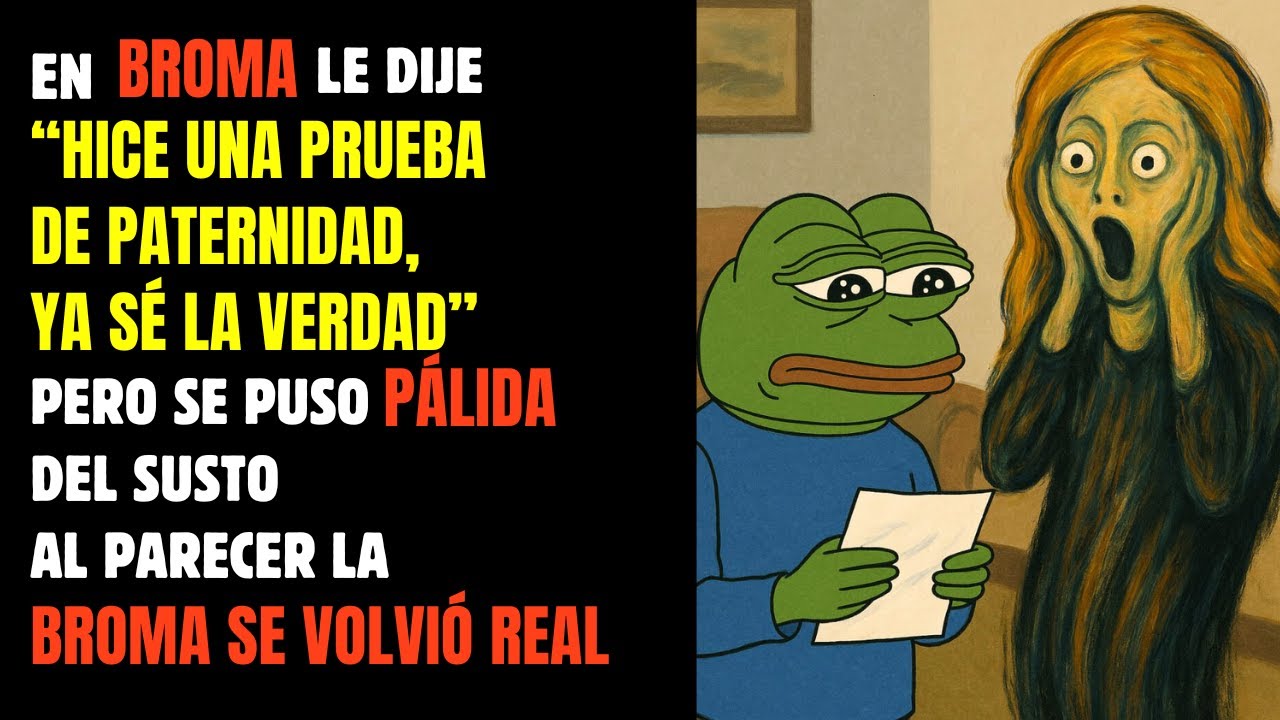 Se puso PÁLIDA al saber que hice una PRUEBA DE PATERNIDAD. Era una BROMA pero se VOLVIÓ REAL