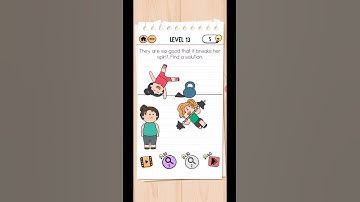 Brain Test 2  Fitness with candy Level 13 They are so good that it breaks her spirit Find a solution