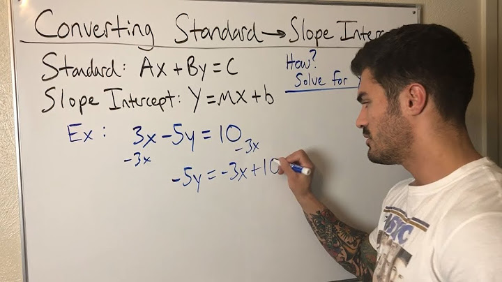 Converting from standard form to slope intercept form worksheet