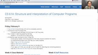 61A Spring 2018 Lecture 10 Video 1
