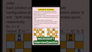 Leetcode 51 N-Queens problem. No two queens attack each other #dsa #leetcode #programming