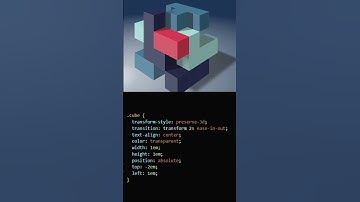 "Create Stunning 3D Cube Animation with HTML & CSS! 🎲" #coding #python #html