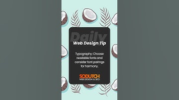Typography: Choose readable fonts and consider font pairings for harmony.