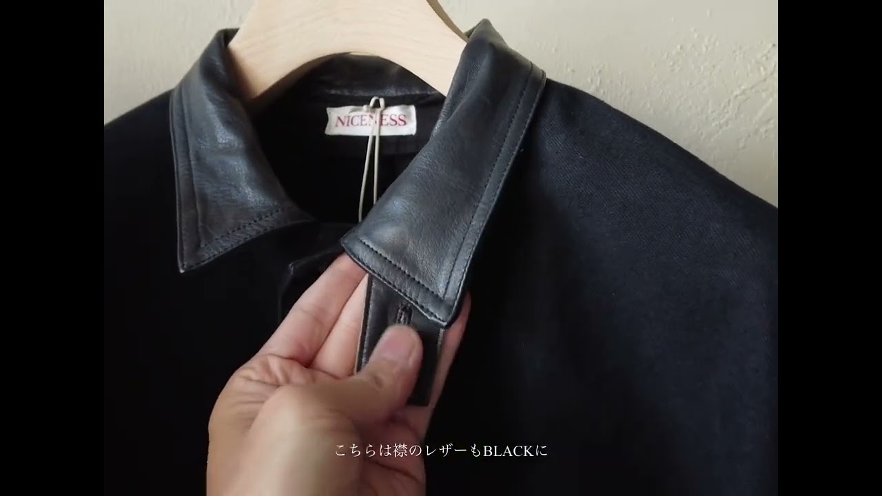 NICENESS LOWE BLACK ナイスネス　レザー 再入荷！9/13(土)12:00販売開始】【NICENESS ナイスネス】LOWE