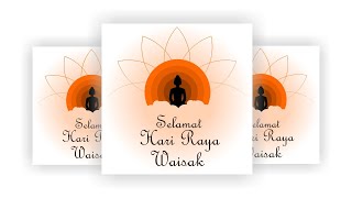 Poster Ucapan Selamat Hari Raya Waisak