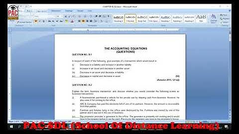 Lecture 76 | CAF 1 | Introduction to Accounting and Finance | ITA | ICAP