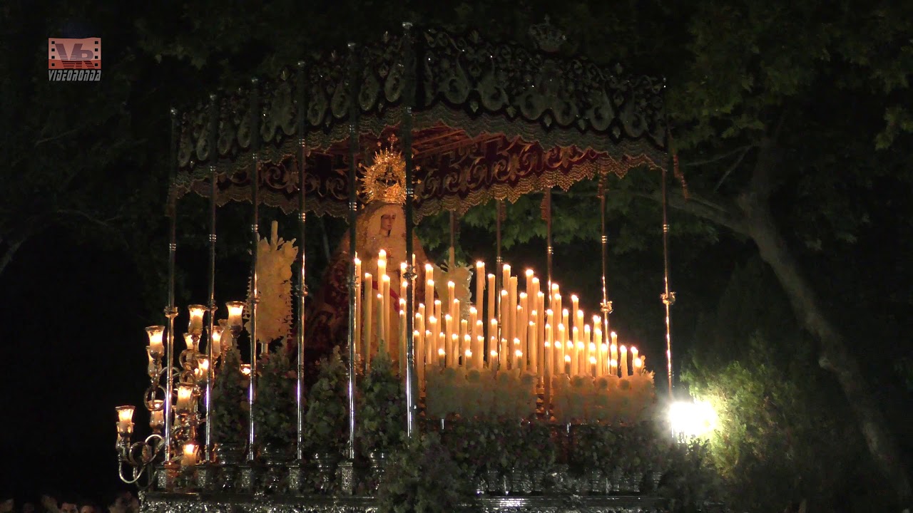 Nuestra Señora de los Dolores. 4K. Alameda del Tajo. Procesión Extraordinaria. Ronda 2018