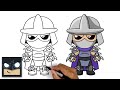 How To Draw Shredder | Teenage Mutant Ninja Turtles