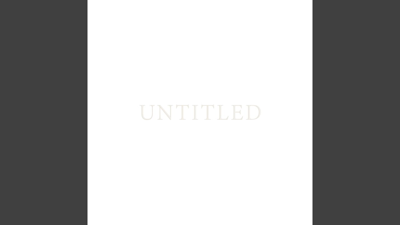 Watch UNTITLED - introduction - on YouTube Watch UNTITLED - introduction - on YouTube