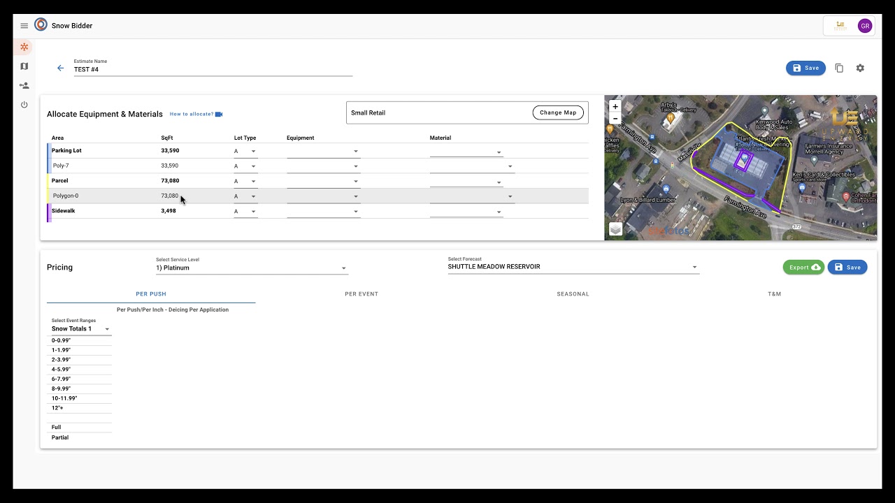 Snowbidder Snow Removal Estimate Tutorial