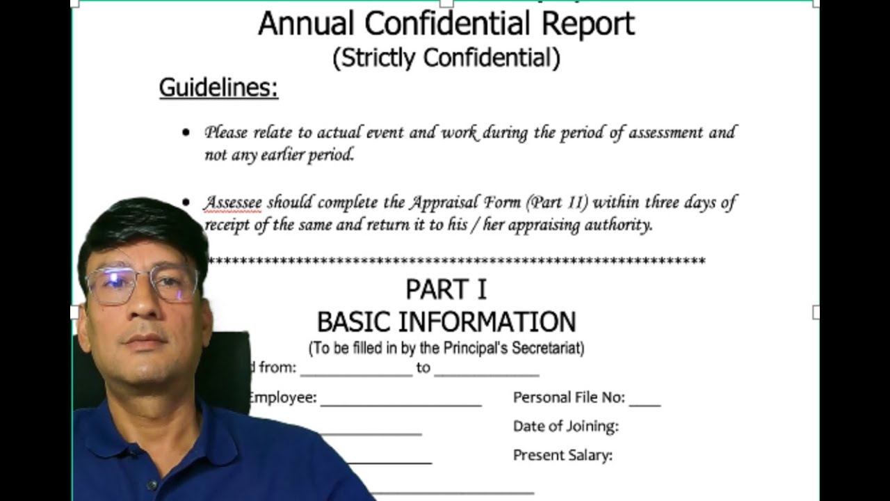 Annual Confidential Report (Acr)