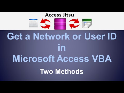 Microsoft Access - Get User Name