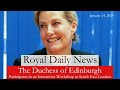 The duchess of edinburgh participates in a workshop in south east london  plus more royal news