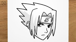 Como DESENHAR o SASUKE passo a passo - Como DIBUJAR a SASUKE paso