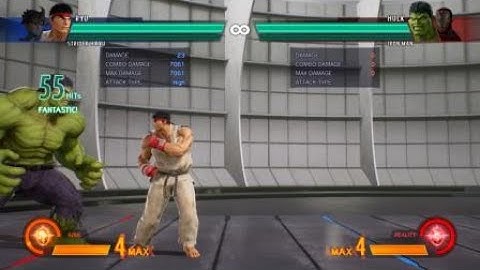 Ryu max damage 7K level 1 combo Marvel vs Capcom infinite.. Or at least aiming for it... read info