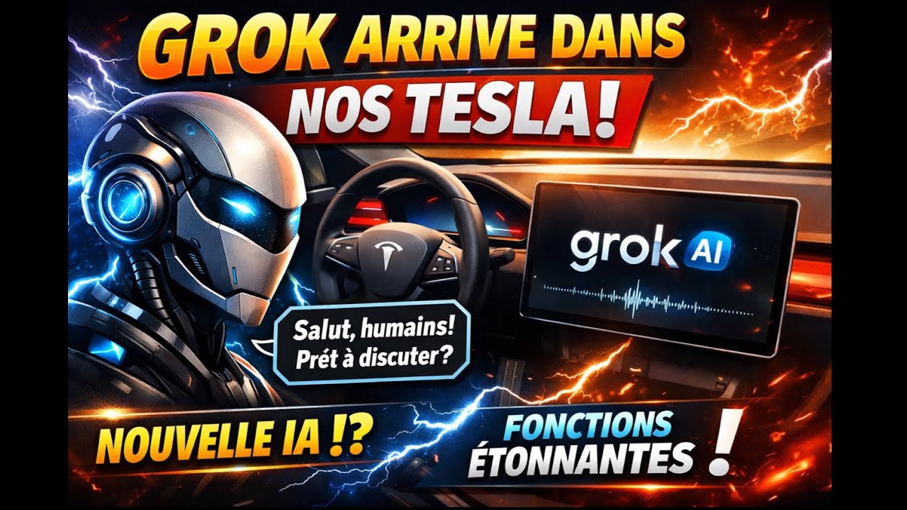 Grok l’intelligence artificielle est arrivé dans nos tesla !! 