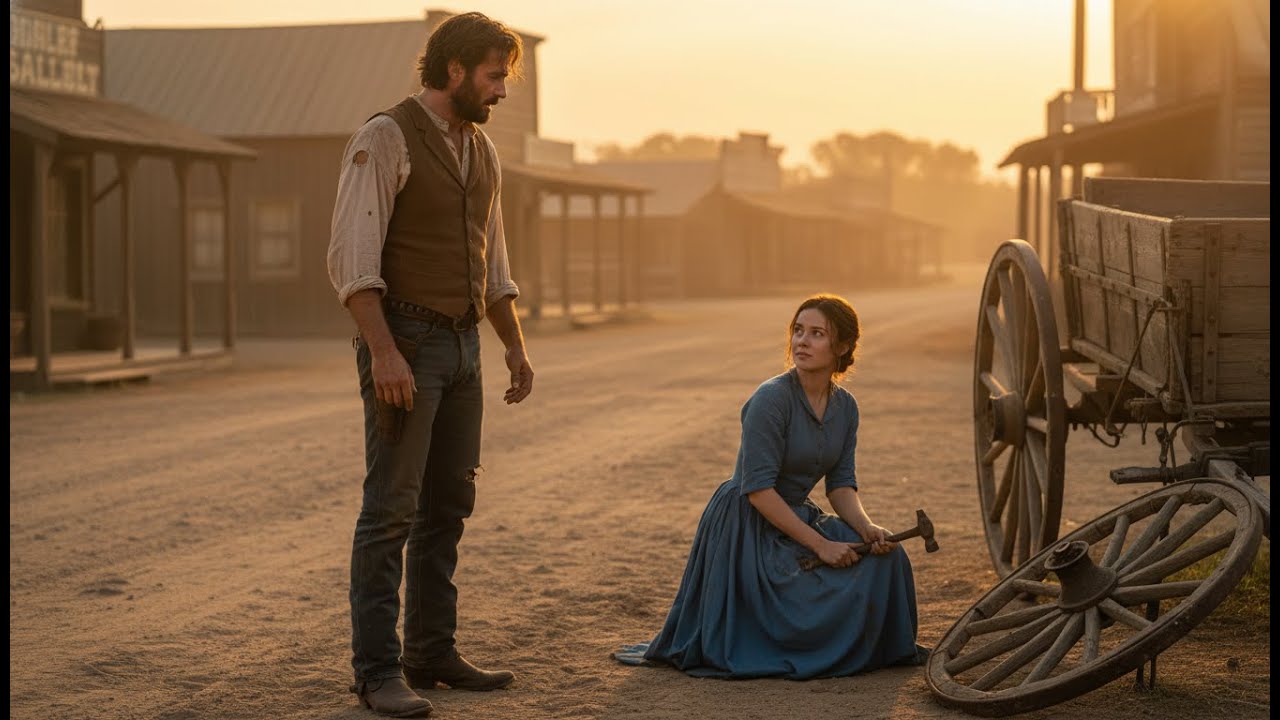 He Lost Everything And His Wagon Broke Down, A Kind Woman Stopped To Help And Love Found Them Both
