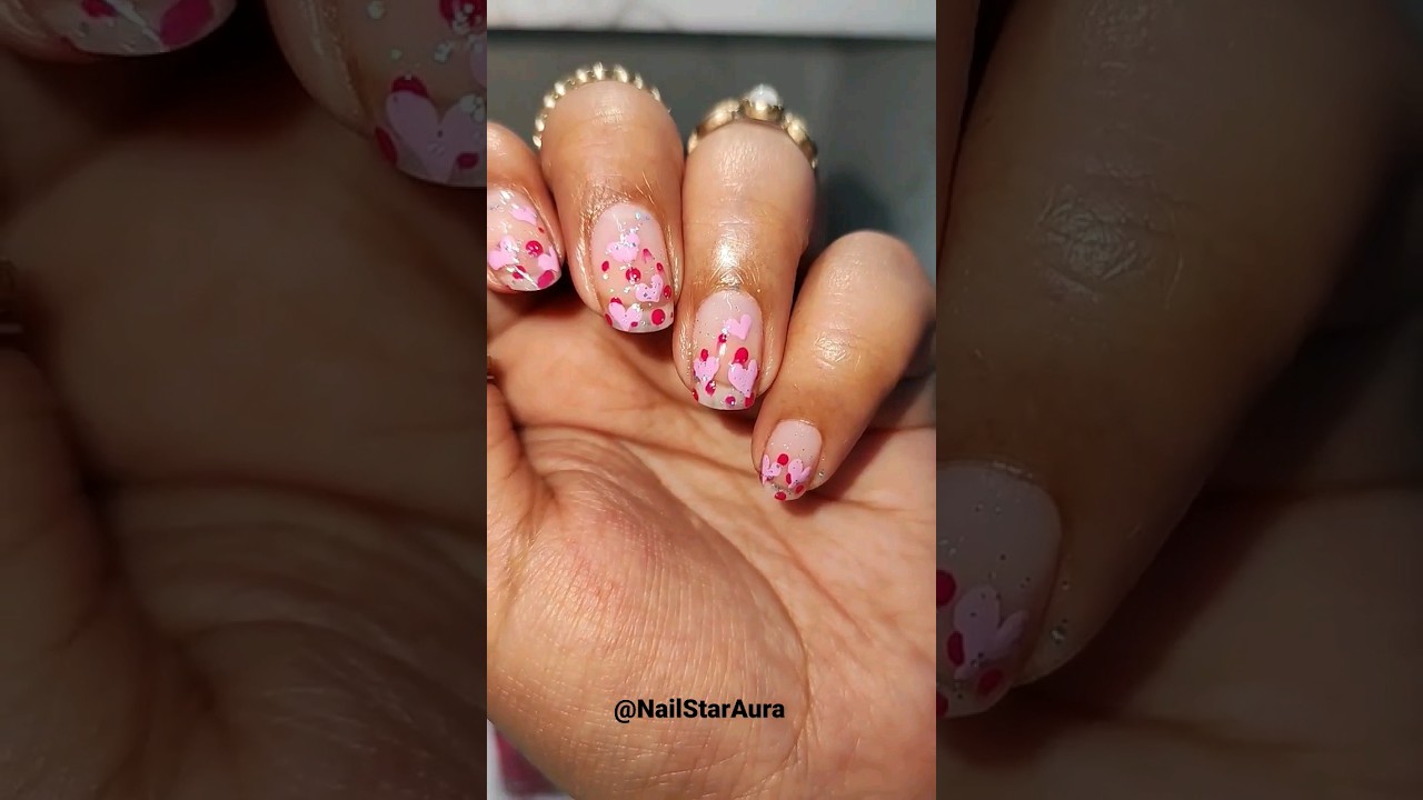 Valentine's Day Nailart | Easy last minute Vday nails 