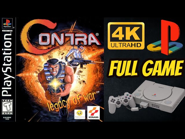 playstation ps1 spiel contra legacy of war mit hülle