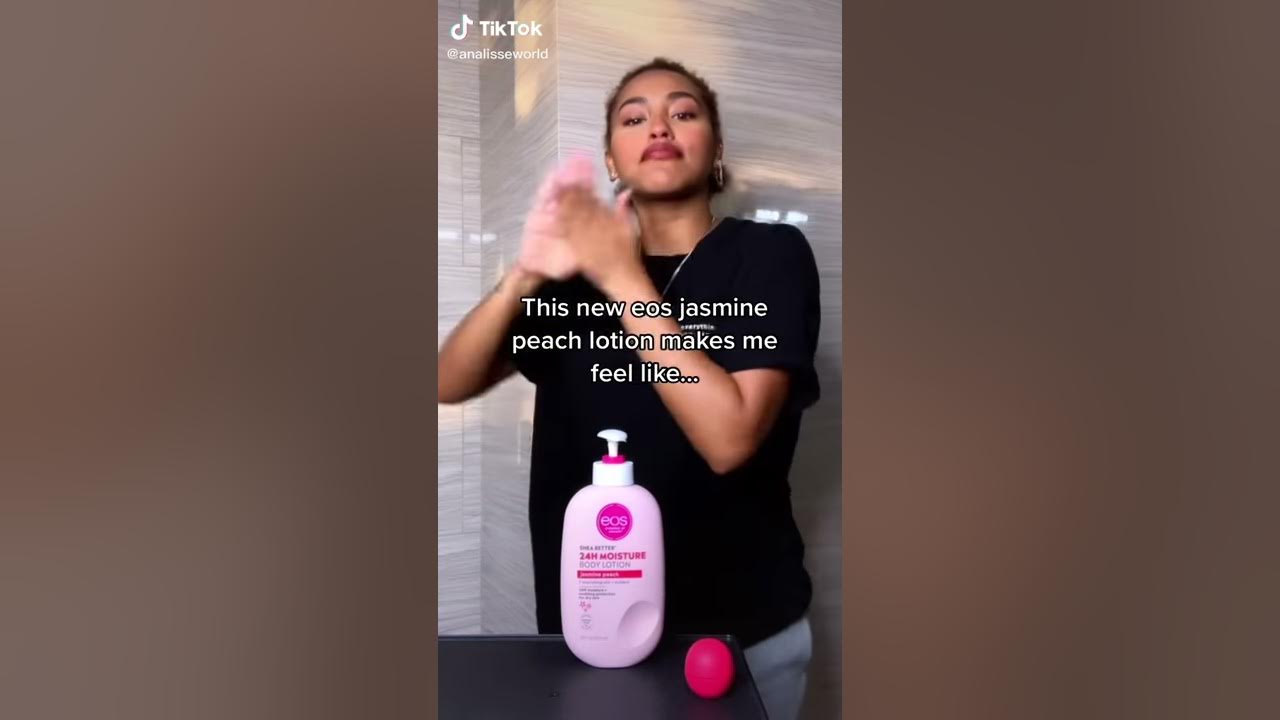 Eos Jasmine Peach Lotion 🌺🌺 YouTube