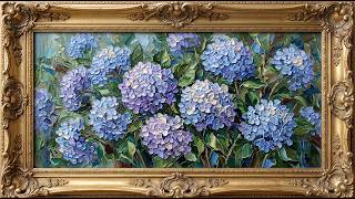 Soft Cloud Blue Hydrangeas | TV Wall Art screenshot 5