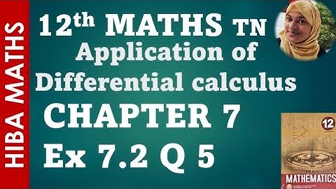 12th maths chapter 7 exercise 7.2 question 5 tn syllabus hiba maths