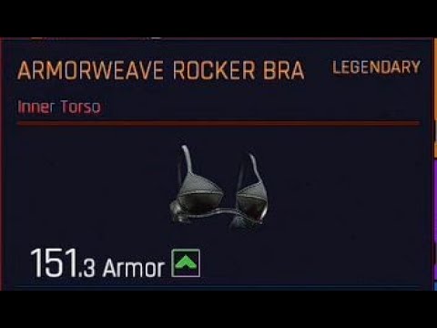 CyberPunk 2077 Legendary Inner Torso Bra ArmorWeave Rocker Bra