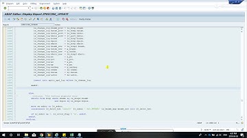 SAP + SQL Statements