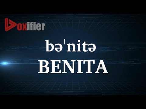 How to Pronunce Benita in English - Voxifier.com