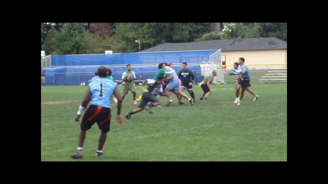 JAMS 2010 Flag Football Week 1 The Union vs GPak YouTube