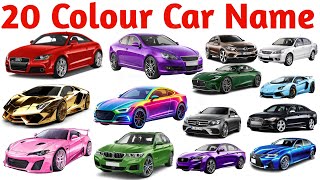 20 Colorful Car Names Color Car Names for Kids Learn Car Colors with Fun Pictures and Sounds