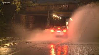 Localized flooding, power outages after heavy rain moves through Western New York