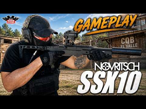 Novritsch SSX10 HPA Gameplay as a RIFLEMAN at CQB el Valle | Airsoft Review in Spanish