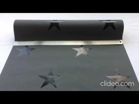 Шпалери Michalsky Black Stars 352213 — чорні вінілові шпалери з глянцевими зірками, видео 7