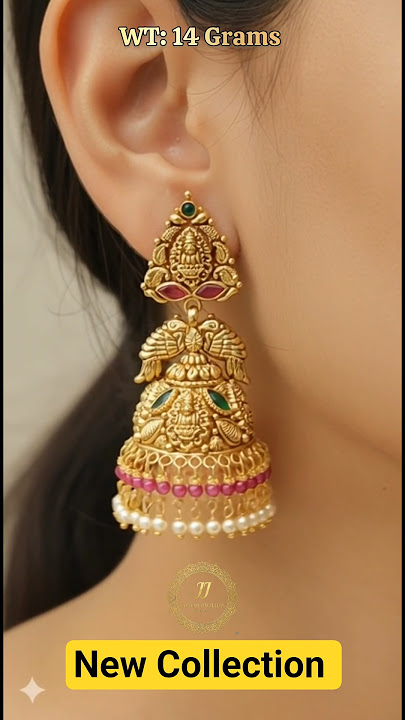 gold jumki designs. lightweight gold jumki designs 22karat hallmarked. Latest gold jumki collection
