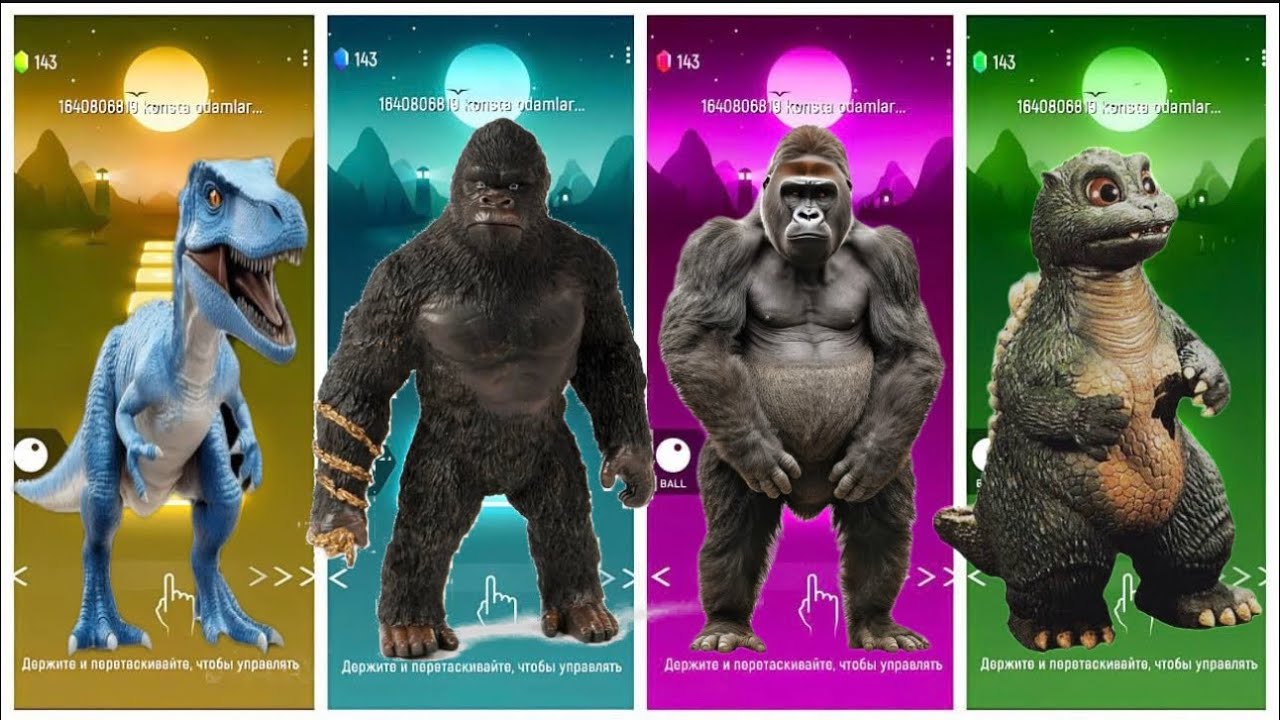 DINOSAUR vs KING KONG vs GODZILLA – WHO WINS?! 😱🔥