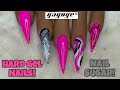 Cheat Colour Blocked Hard Gel Nails (mistakes included!) | Nail Sugar | Yayoge