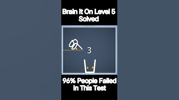 Brain It On Level 5 Solved 👍| #shorts #short #viral #braintest #test #ytshorts #youtubeshorts
