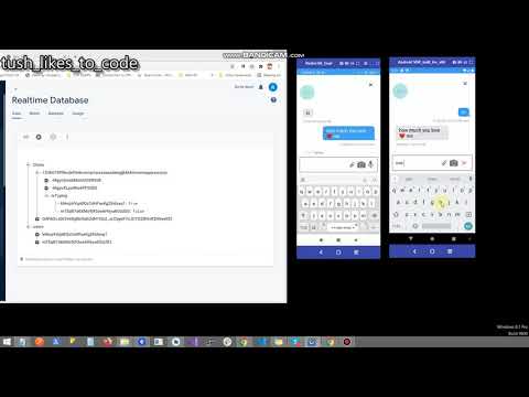Demonstration of typing indicator using firebase.