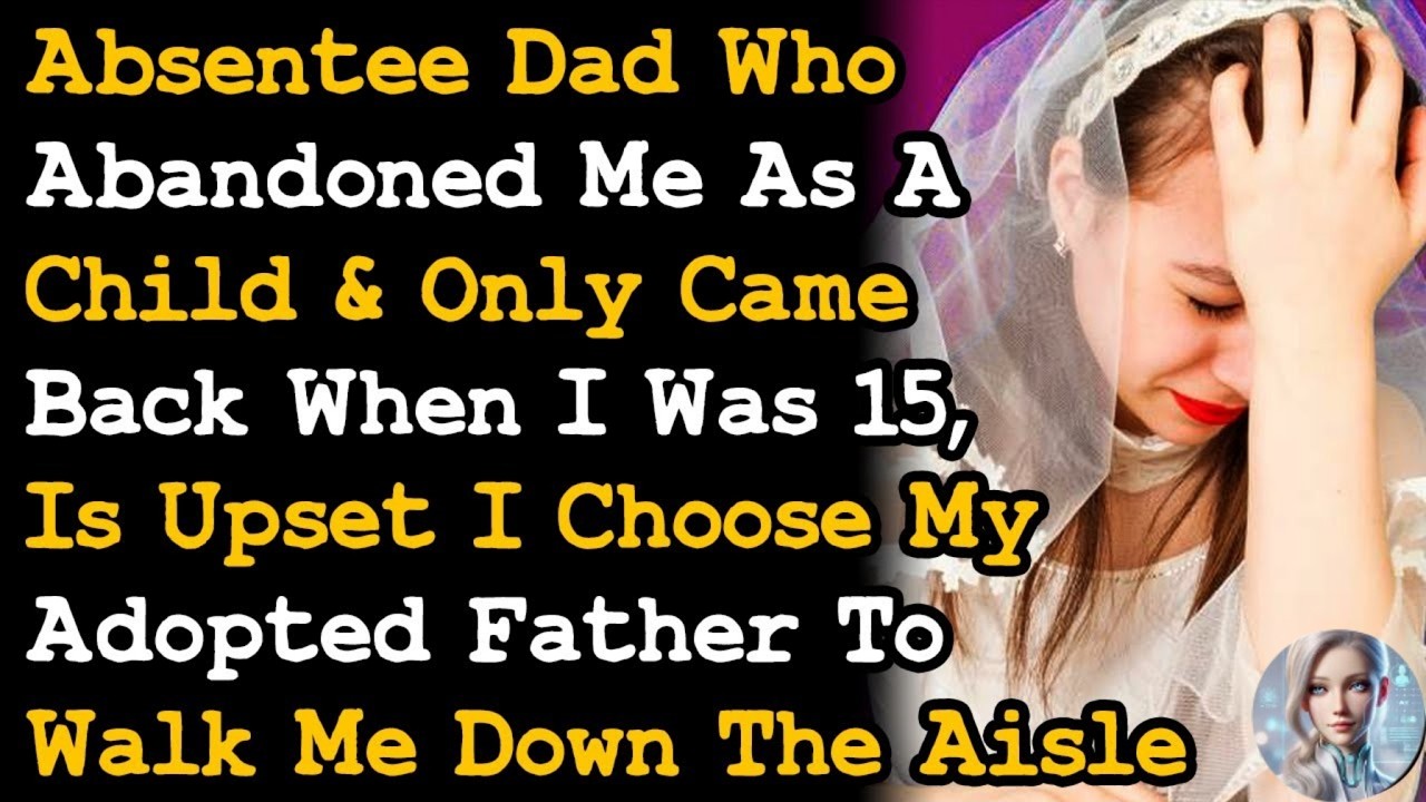 Dad Who Has No Hand In Raising Me, Upset My Adopted Dad Is Walking Me Down Th