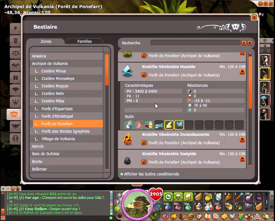 Zone XP | Forêt de Ponefarr | Niveau 170 | Vulkania | Team