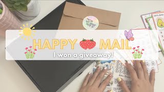 HAPPY MAIL✨ | I won a giveaway! | Binder Reset | New Savings Challenges