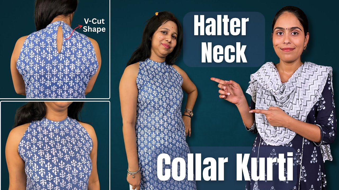 dress neck cutting Elegant Women's Dress Neckline Sewing Tutorial | Beautiful Neck Design  Cutting & Stitching