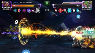 Strange absolutely demolishes a R5 As2 Maestro on node 49!!! He can take even Bullseye too! MCOC AW