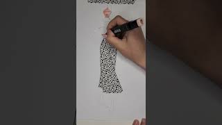 Fashion sketch drawing / vẽ thời trang / disegno di moda / moda çizimi