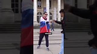 «ДА ЗДРАВСТВУЕТ РОССИЯ!»   Реакция европейцев на российский флаг