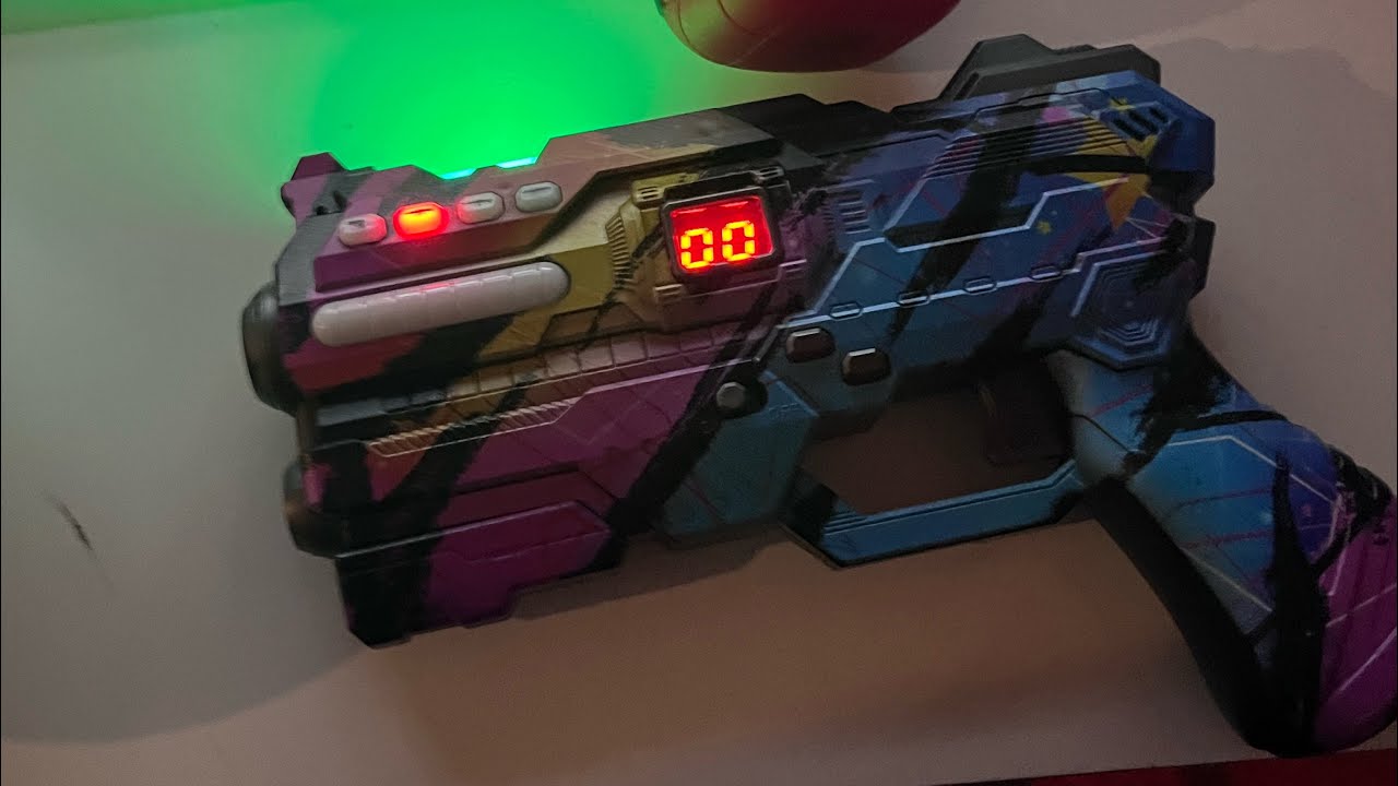 Me and my friend play laser tag at home ￼￼